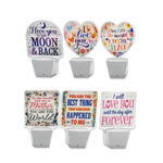 Auto On/Off Sensor Night Light AC Wall - 6 Pieces Per Retail Ready Display 25122 GADGET GEAR