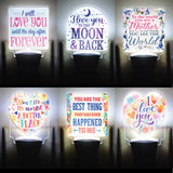 Auto On/Off Sensor Night Light AC Wall - 6 Pieces Per Retail Ready Display 25122 GADGET GEAR