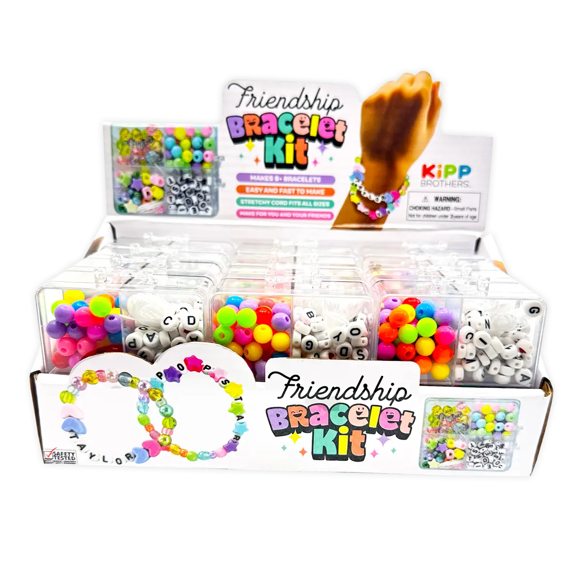 Friendship Bracelet Kit - 12 Pieces Per Retail Ready Display 25134 NOVELTY INC