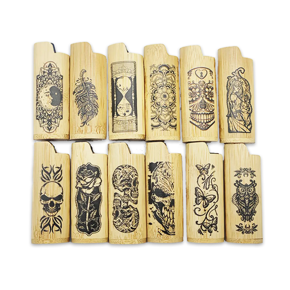 Wood Lighter Case - 12 Pieces Per Retail Ready Display 25137 SMOKEZILLA