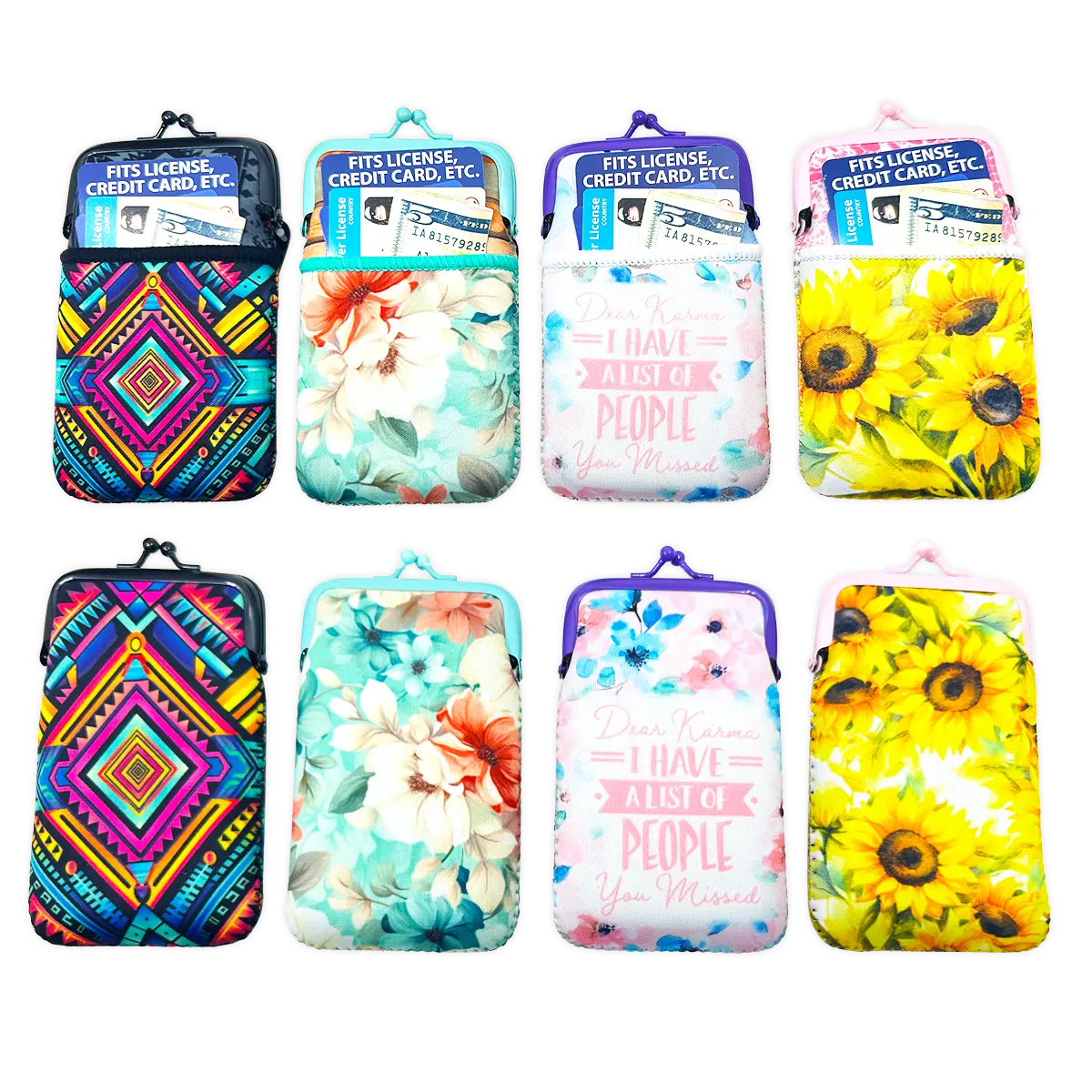 Neoprene Cigarette Pouch with Pocket - 8 Pieces Per Retail Ready Display 25138 SMOKEZILLA