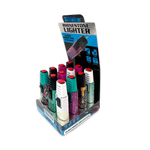 Rhinestone Torch Stick Bottle Opener Lighter - 12 Pieces Per Retail Ready Display 25140 TORCH BLUE