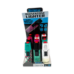 Rhinestone Torch Stick Bottle Opener Lighter - 12 Pieces Per Retail Ready Display 25140 TORCH BLUE