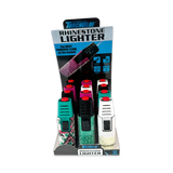 Rhinestone Torch Stick Bottle Opener Lighter - 12 Pieces Per Retail Ready Display 25140 TORCH BLUE