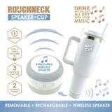 40 oz Insulated Stainless-Steel Cup with Rechargeable Speaker - 6 Pieces Per Retail Ready Display 25148 ROUGHNECK