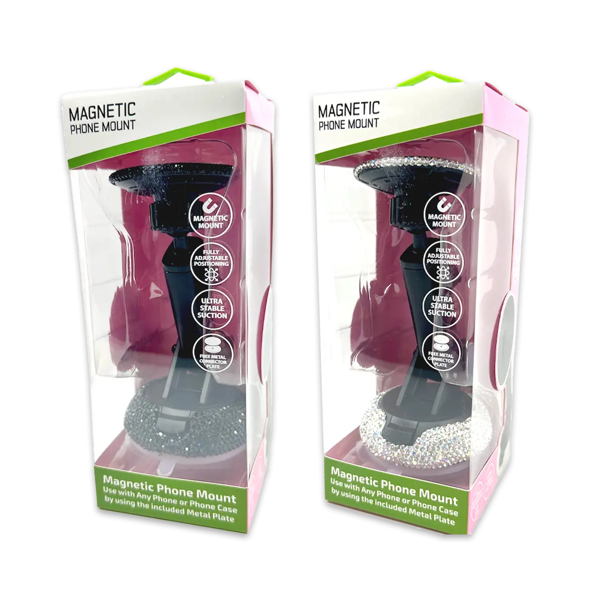 Large Rhinestone Phone Mount - 3 Pieces Per Retail Ready Display 25160 GADGET GEAR