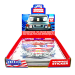 Patriotic USA Flag Decal Stickers - 12 Pieces Per Retail Ready Display 25212 ROUGHNECK