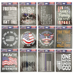 Patriotic USA Flag Decal Stickers - 12 Pieces Per Retail Ready Display 25212 ROUGHNECK