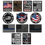 Patriotic USA Flag Decal Stickers - 12 Pieces Per Retail Ready Display 25212 ROUGHNECK