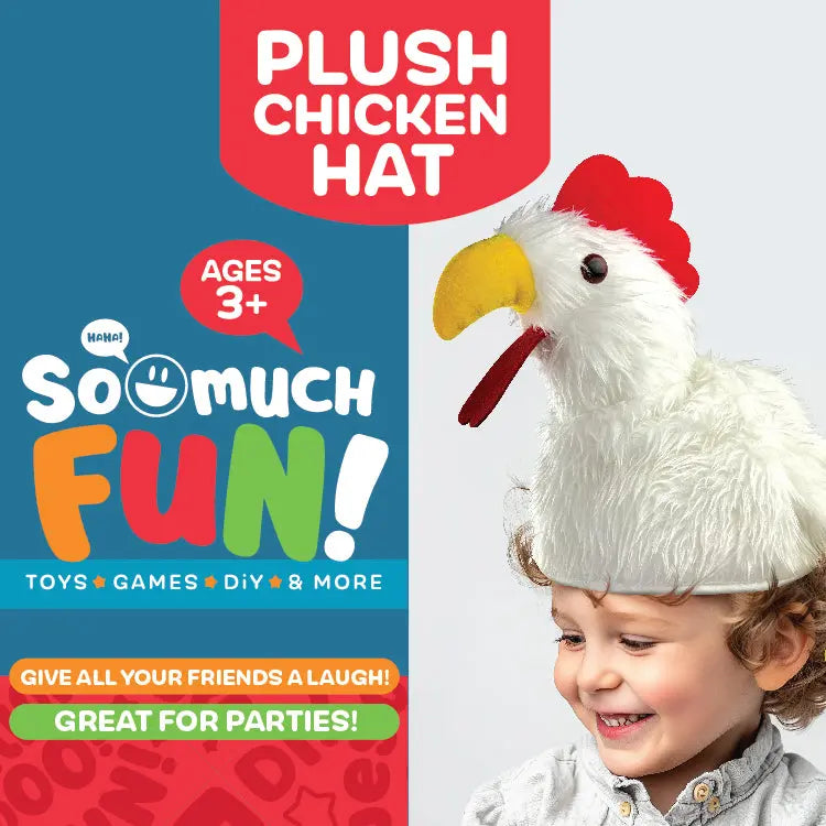 Plush Chicken Hat - 6 Pieces Per Retail Ready Display 25216 KIPP BROTHERS