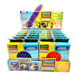 Fidget Space Worm Toy - 12 Pieces Per Retail Ready Display 25217 KIPP BROTHERS