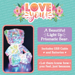 Light-Up Prismatic Bear Keepsake - 1 Piece Per Retail Ready Display 25230 NOVELTY INC