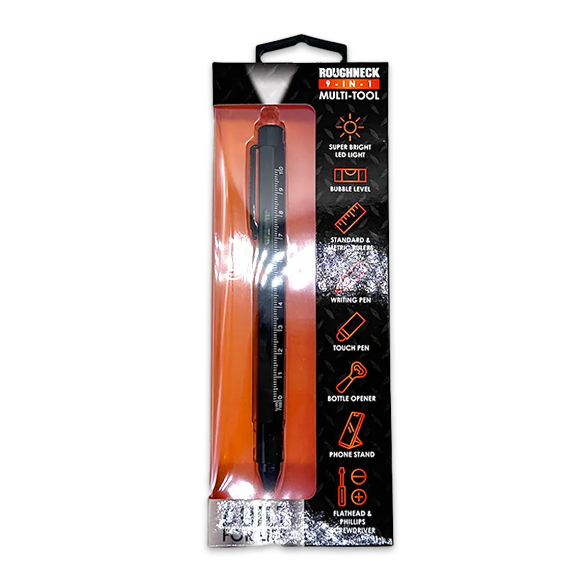 Multi-Tool 9-In-1 with Pen - 6 Pieces Per Retail Ready Display 25231 ROUGHNECK