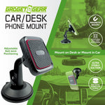 Car/Desk Magnetic Phone Mount - 6 Pieces Per Retail Ready Display 25233 GADGET GEAR