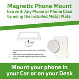 Car/Desk Magnetic Phone Mount - 6 Pieces Per Retail Ready Display 25233 GADGET GEAR
