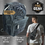 Patriotic MOLLE Tactical Sling Bag with Strap - 4 Pieces Per Retail Ready Display 25248 TAC GEAR