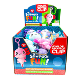 Axolotl Plush Backpack Clip - 24 Pieces Per Retail Ready Display 25264 KIPP BROTHERS