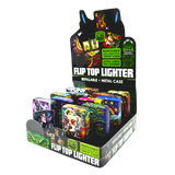 Metal Flip Top Lighter - 12 Pieces Per Retail Ready Display 25281 SMOKEZILLA