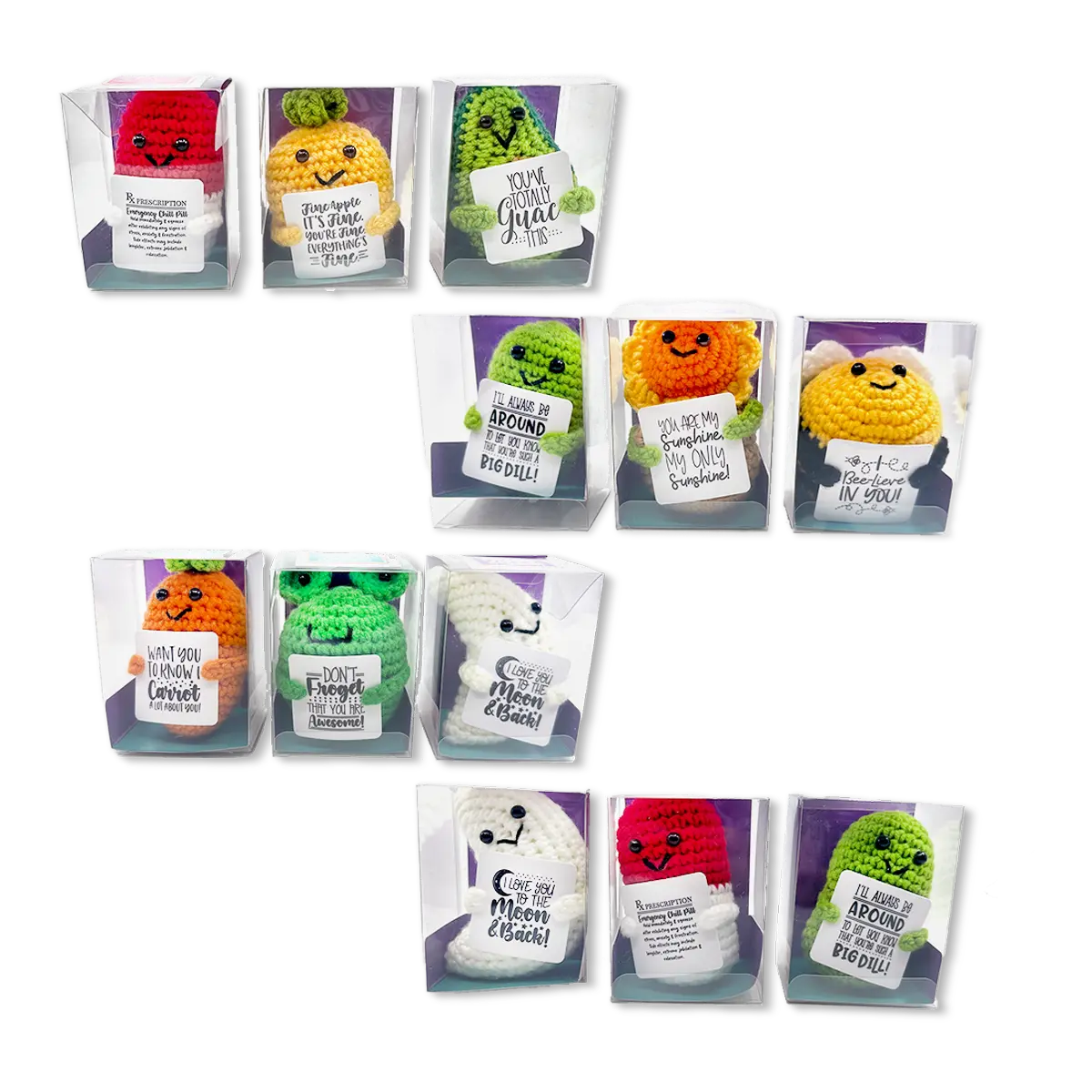 Emotional Support Keepsake Crochet Plush Pals - 12 Pieces Per Retail Ready Display 25287 KIPP BROTHERS