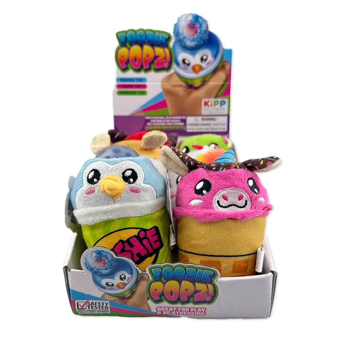 Foodie Popz Squeeze Toy - 6 Pieces Per Retail Ready Display 25320 KIPP BROTHERS
