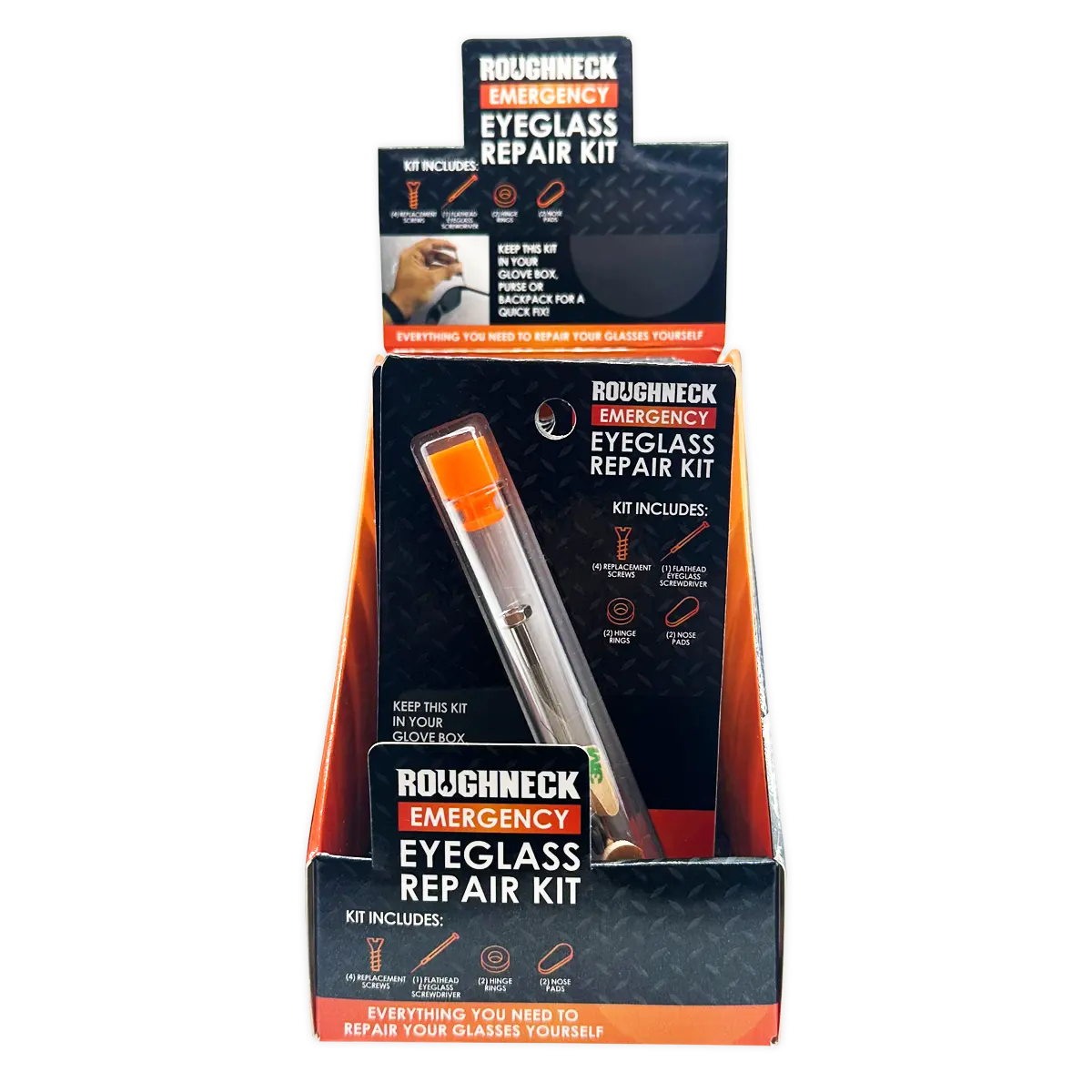 Glasses Repair Tool Kit - 6 Pieces Per Retail Ready Display 25322 ROUGHNECK