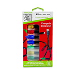 Christmas Light 3FT USB-to-Lightning / USB-C Sync and Charge Cables - 6 Pieces Per Display 25327 NOVELTY INC