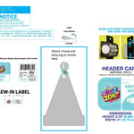 Christmas Santa Winter Hat with Merchandising Hang Strip - 6 Pieces Per Pack 25338 NOVELTY INC