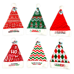 Christmas Santa Winter Hat with Merchandising Hang Strip - 6 Pieces Per Pack 25338 NOVELTY INC