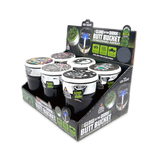Glow In The Dark Lid Butt Bucket Ashtray with LED Light - 6 Per Retail Ready Display 25397 SMOKEZILLA