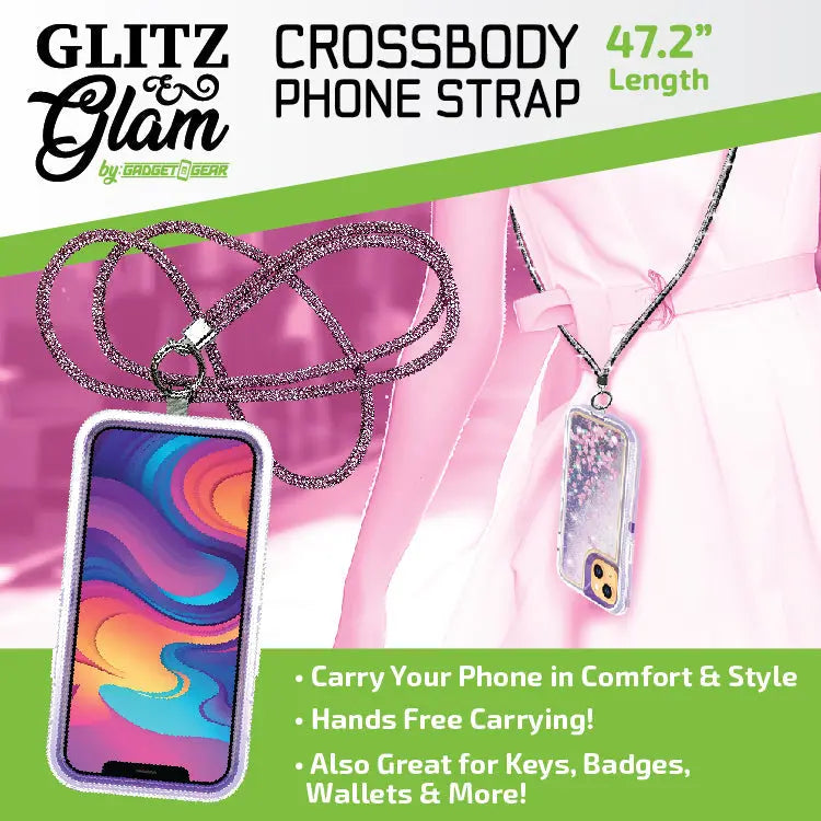 Crossbody Phone Strap Necklace - 6 Pieces Per Retail Ready Display 25398 GADGET GEAR