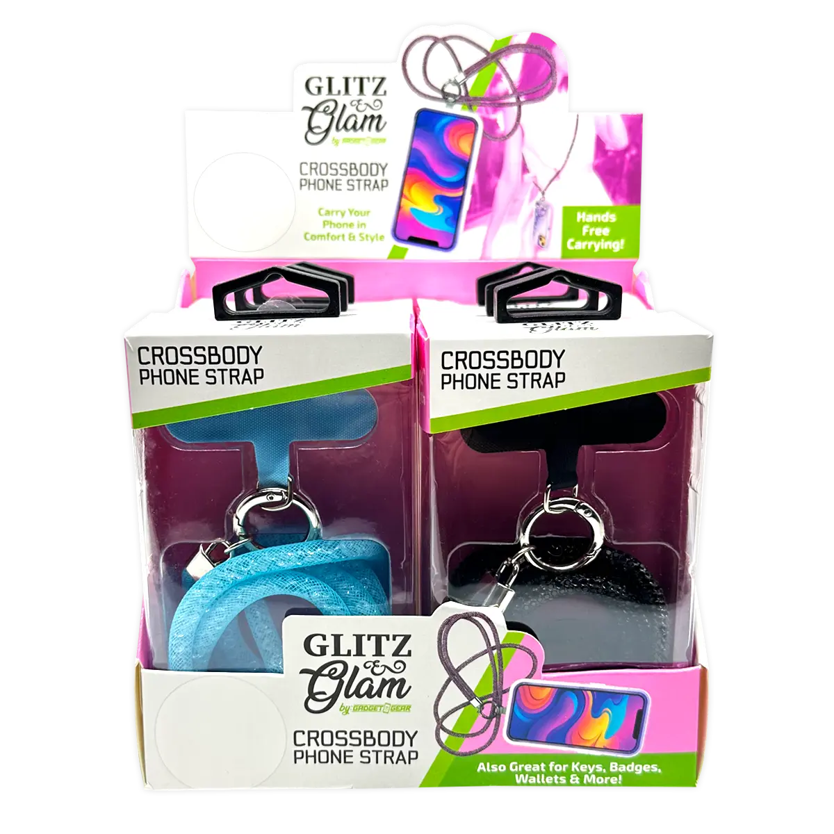 Crossbody Phone Strap Necklace - 6 Pieces Per Retail Ready Display 25398 GADGET GEAR