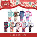 Valentine's Day Glass and Gift Assortment Floor Display - 57 Pieces Per Retail Ready Display 88574 KIPP BROTHERS