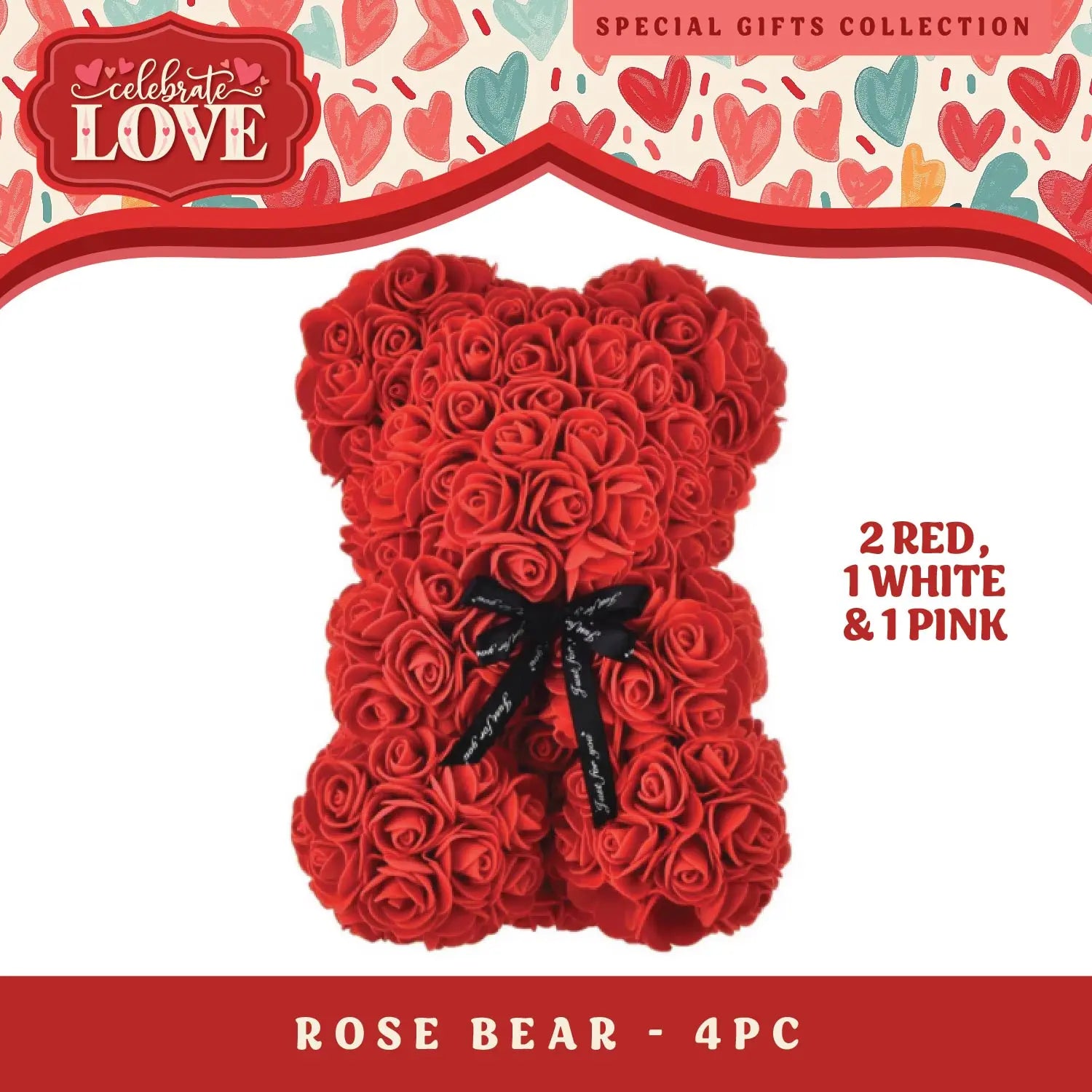 Valentine's Day Glass and Gift Assortment Floor Display - 57 Pieces Per Retail Ready Display 88574 KIPP BROTHERS