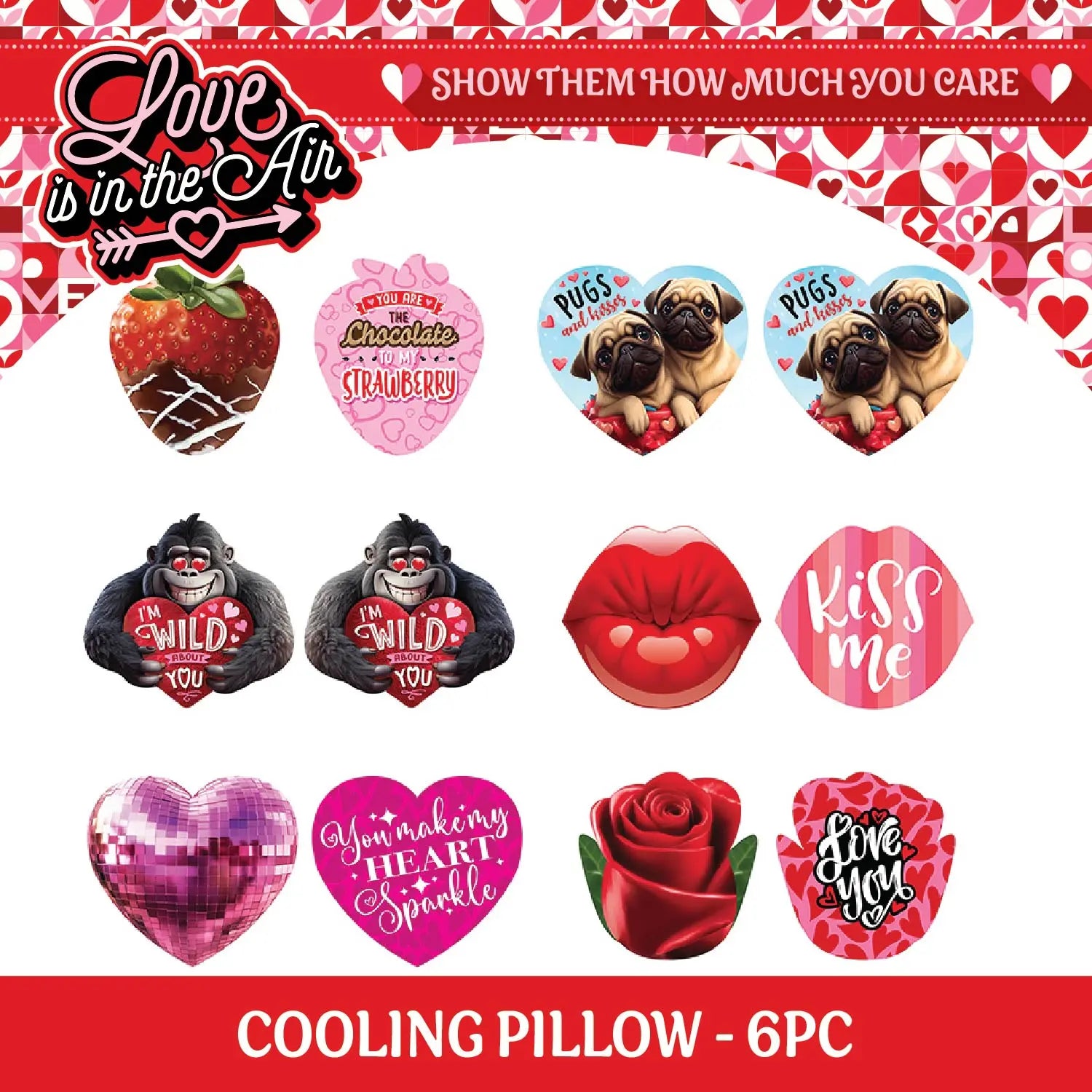 Valentine's Day Rose Plush and Gift Assortment Floor Display - 58 Pieces Per Retail Ready Display 88576 KIPP BROTHERS