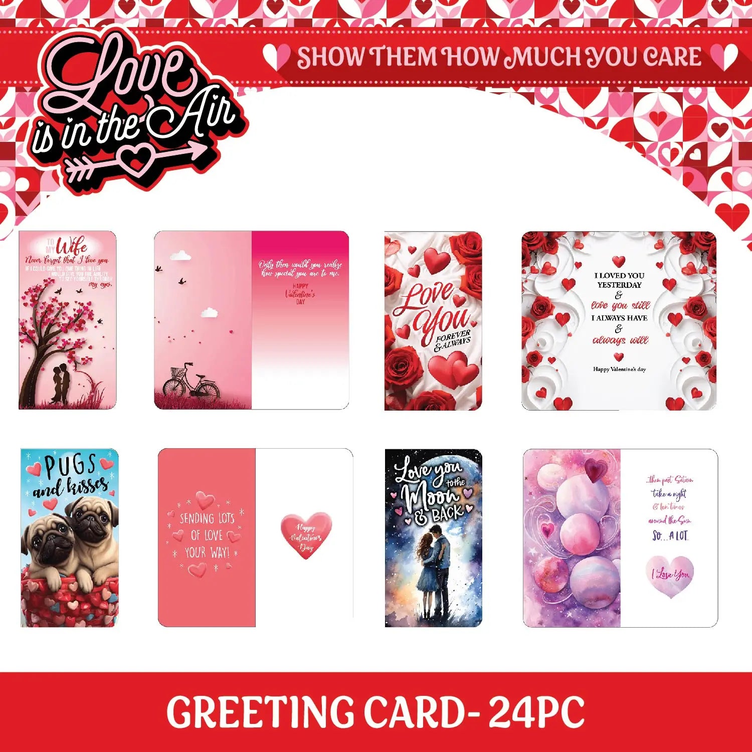 Valentine's Day Rose Plush and Gift Assortment Floor Display - 58 Pieces Per Retail Ready Display 88576 KIPP BROTHERS