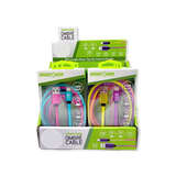 10FT Color Fade USB-A-to-USB-C Charging Cable - 6 Pieces Per Retail Ready Display 25484 GADGET GEAR