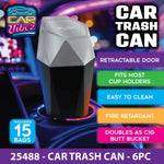 Mini Car Trash Can Accessory - 6 Pieces Per Retail Ready Display 25488 CAR VIBEZ