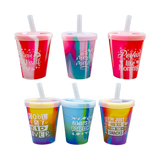 Vasos para niños pequeños de silicona de 8 oz. Kiddo Super Cups - 6 unidades por expositor listo para venta al por menor 25604