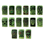Glow in The Dark Flip Top Lighter - 15 Pieces Per Retail Ready Display 25743 SMOKEZILLA