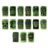 Glow in The Dark Flip Top Lighter - 15 Pieces Per Retail Ready Display 25743 SMOKEZILLA