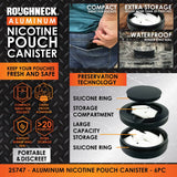 Nicotine Pouch And Storage Canisters  - 6 Pieces Per Retail Ready Display 25747 ROUGHNECK