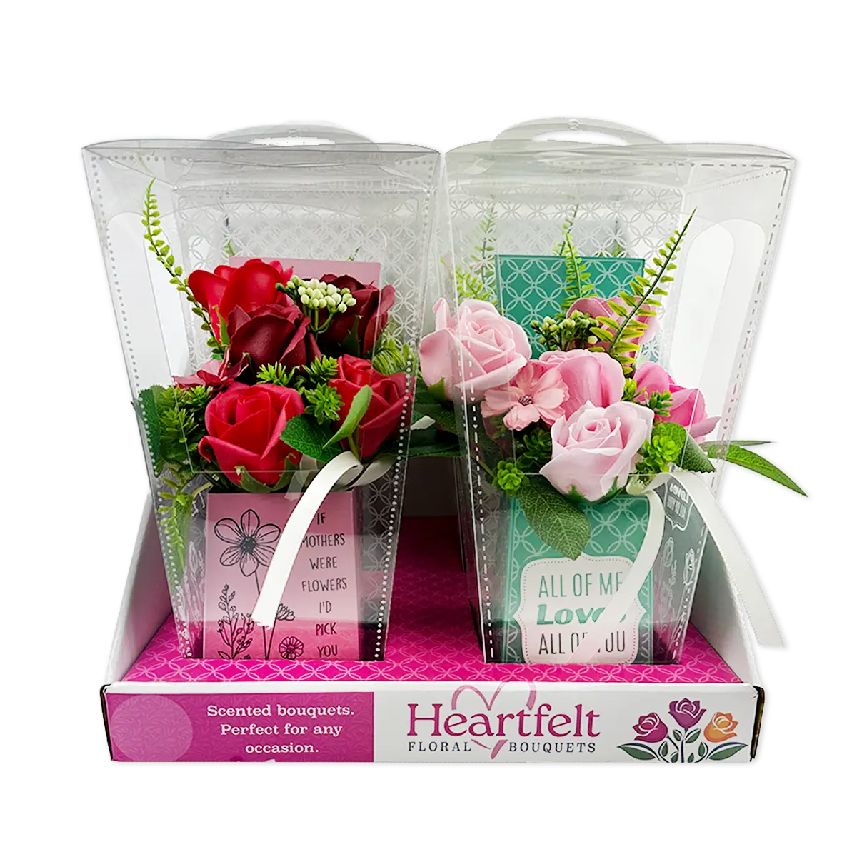 Scented Flower Bouquet Floral Box Assortment - 4 Pieces Per Retail Ready Display 25800 KIPP BROTHERS