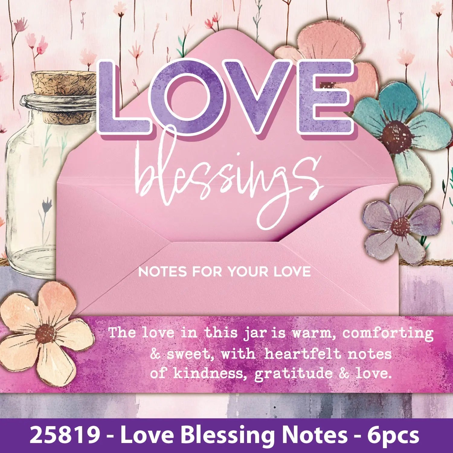 Love Blessing notes - 6 Pieces Per Retail Ready Display 25819 KIPP BROTHERS