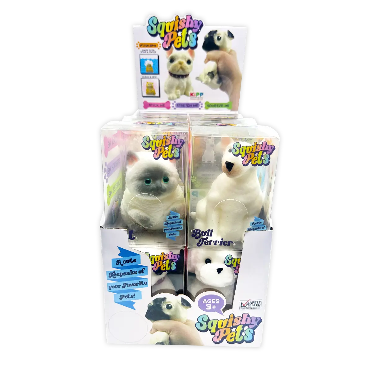 Squishy Pets Keepsake - 12 Pieces Per Retail Ready Display 25820 KIPP BROTHERS