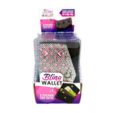 Bling Rhinestone Wallet Keychain - 12 Pieces Per Retail Ready Display 26045
