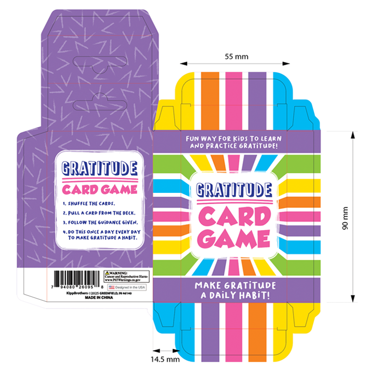 Gratitude Playing Cards - 12 Pieces Per Retail Ready Display 26095 KIPP BROTHERS