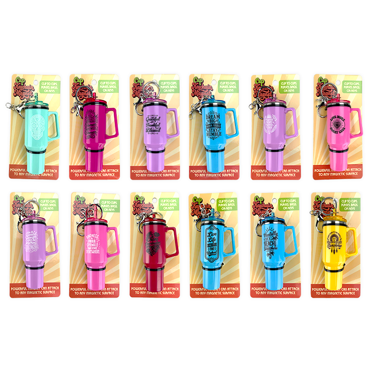 Cup Magnetic Keychain - 12 Pieces Per Retail Ready Display 26102 NOVELTY INC