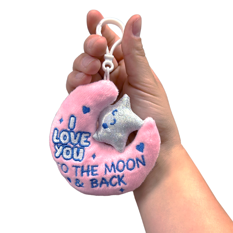 Moon Plush Keychain - 6 Pieces Per Retail Ready Display 26147 NOVELTY INC