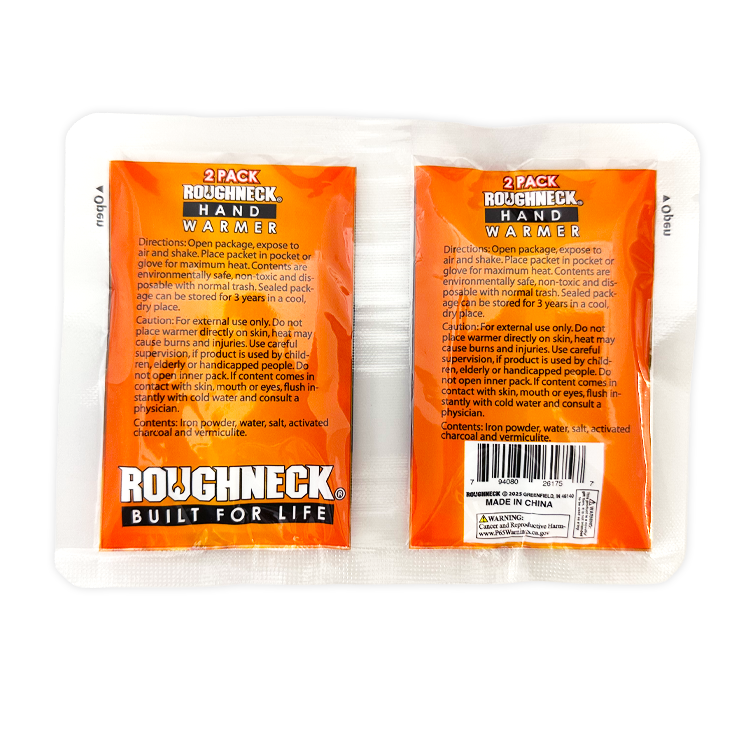 Hand Warmer 2 Packs - 24 Pieces Per Retail Ready Display 26175 ROUGHNECK