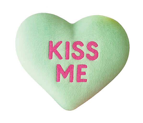 Plush Bag of Conversation Hearts - 6 Pieces Per Retail Ready Display 26255 NOVELTY INC